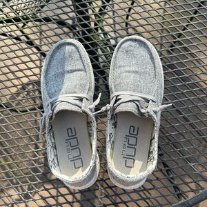 Women’s hey dude, Wendy linen, gray